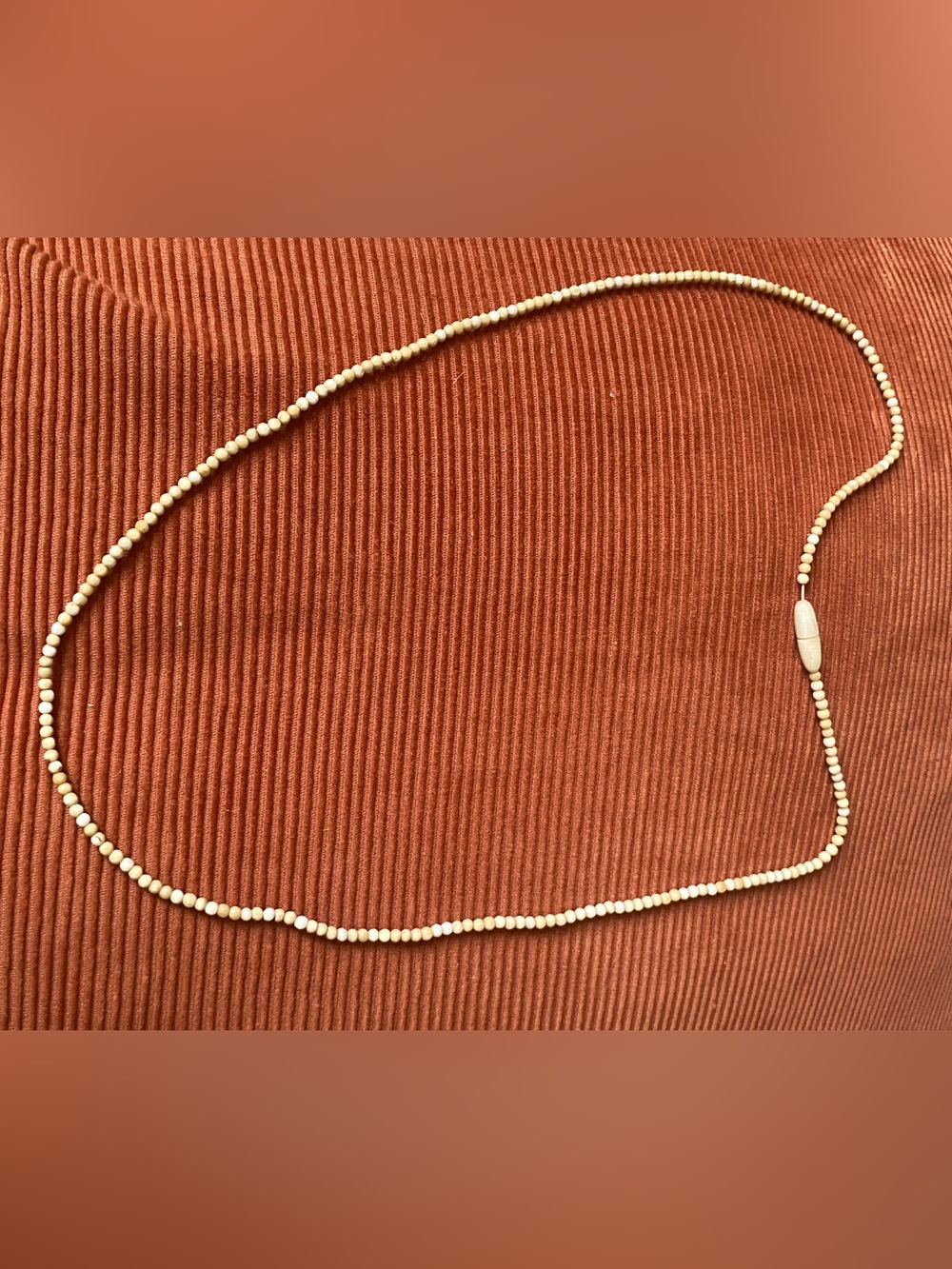 Vintage Carved Beaded Necklace